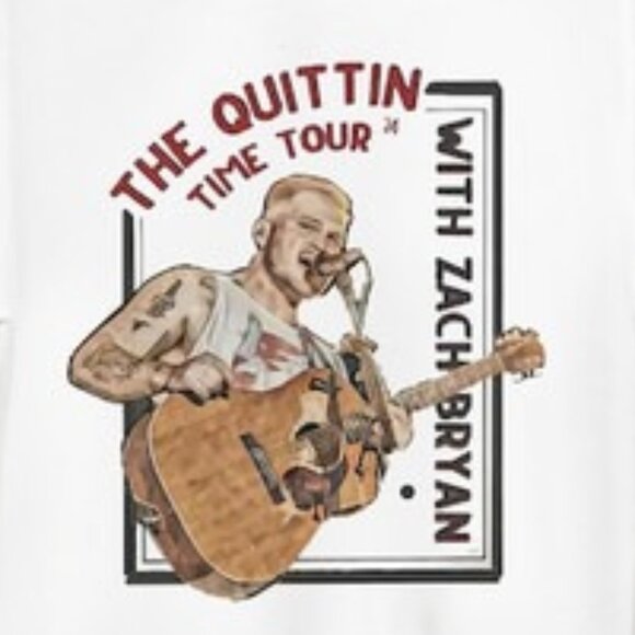 Zach Bryan The Quittin Time 2024 Tour T-Shirt Country Music Fan Gift 2 Sided 79 - Picture 2 of 7